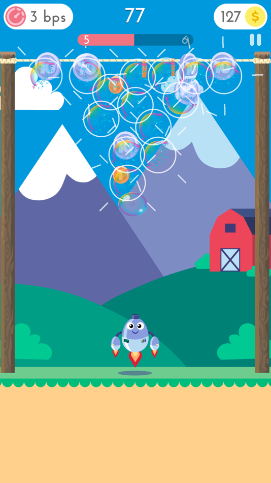 #2. Bubble Shooting Robots (iOS) Podle: Baviux Apps & Games SL.