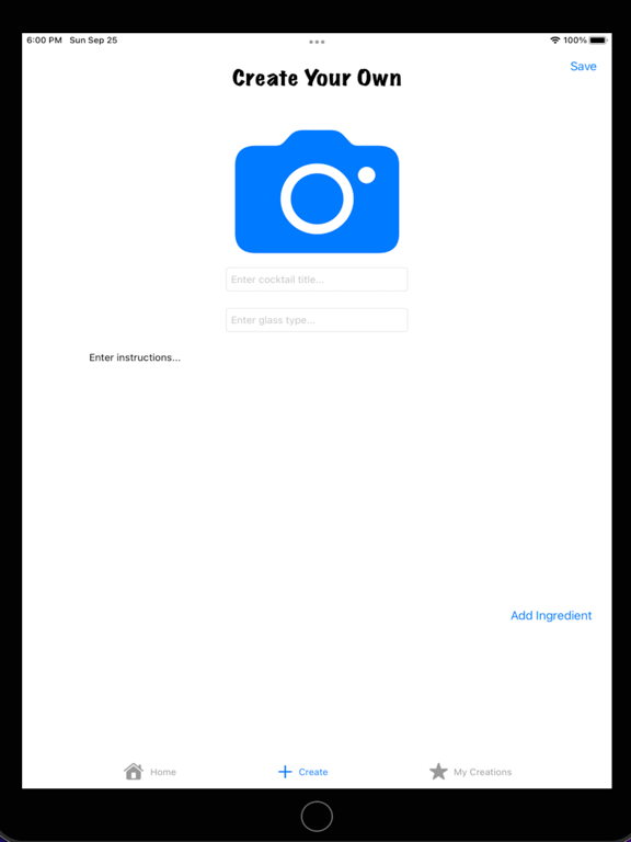 Cocktail Creations iPad screenshot 5 - Food & Drink app