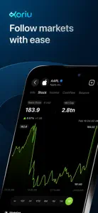 Koriu - Stocks & Dashboards screenshot #1 for iPhone