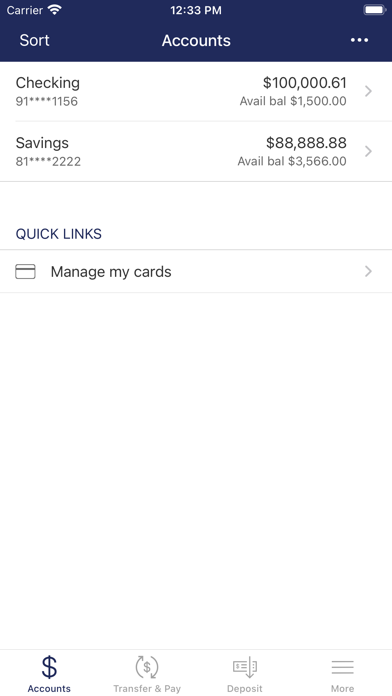 Mercer Savings Bank Screenshot