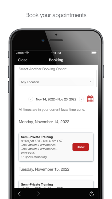 Total Athlete Performance Screenshot