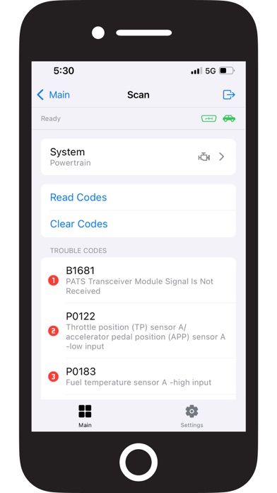Panther OBD Screenshot