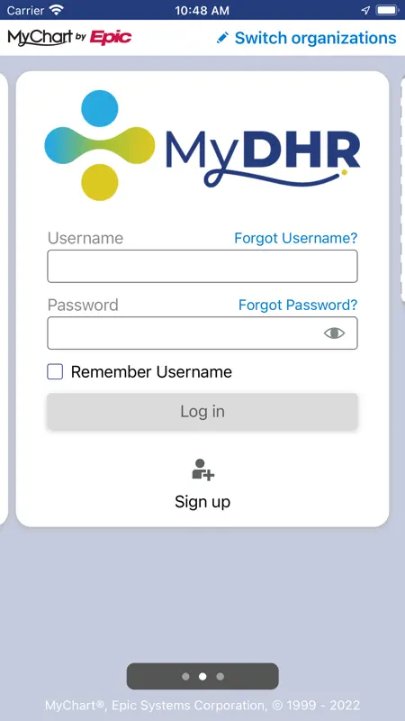 MyDHR screenshot 1 of 4