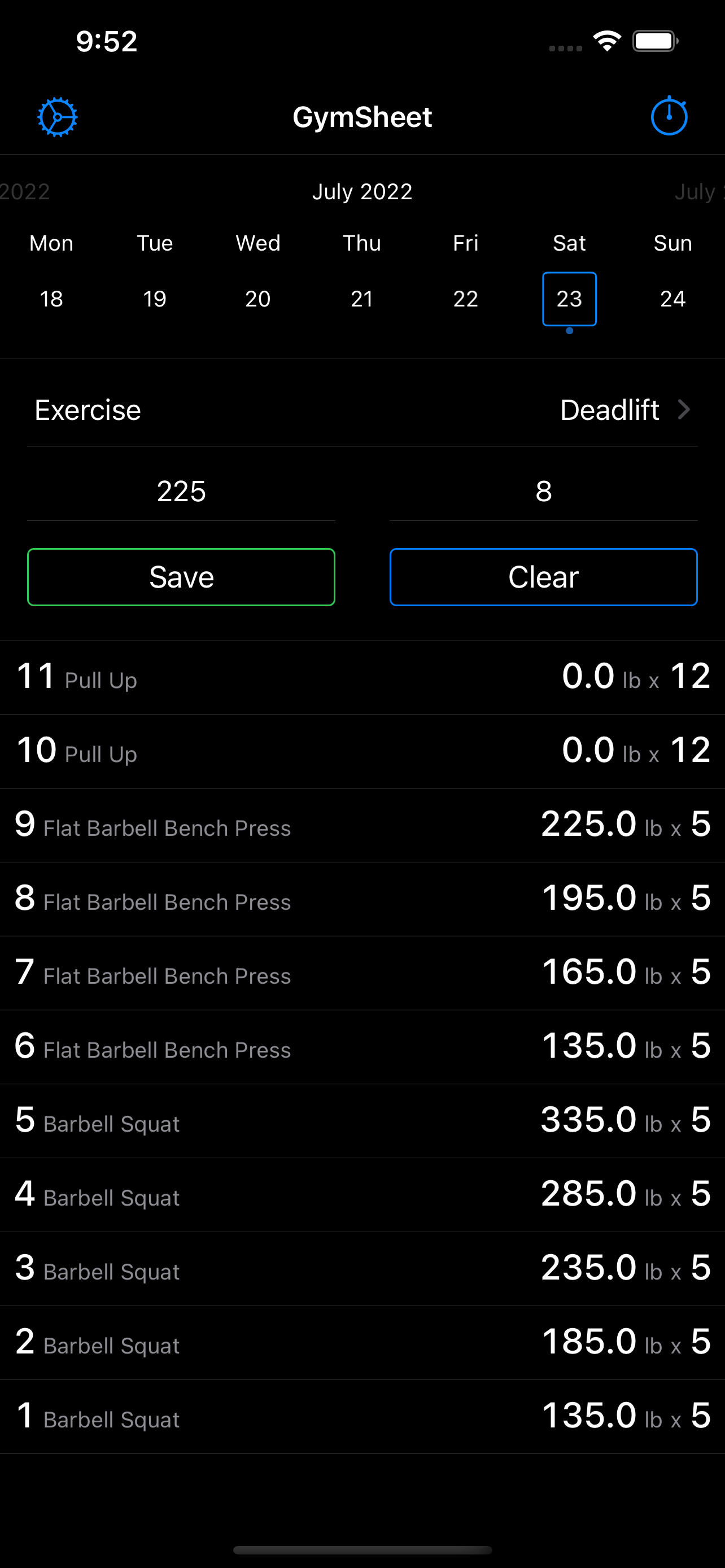 GymSheet - Workout Tracker