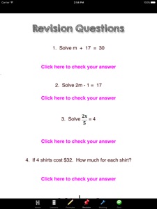 Equations Maths screenshot #3 for iPad