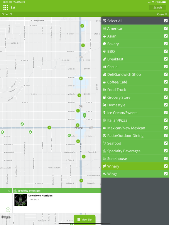 See Roswell iPad screenshot 4 - Travel app
