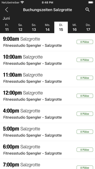 Fitnessstudio Spengler Screenshot