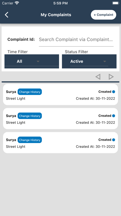 Complaint_System Screenshot