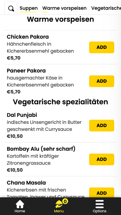 Restaurant Punjab Haus Screenshot