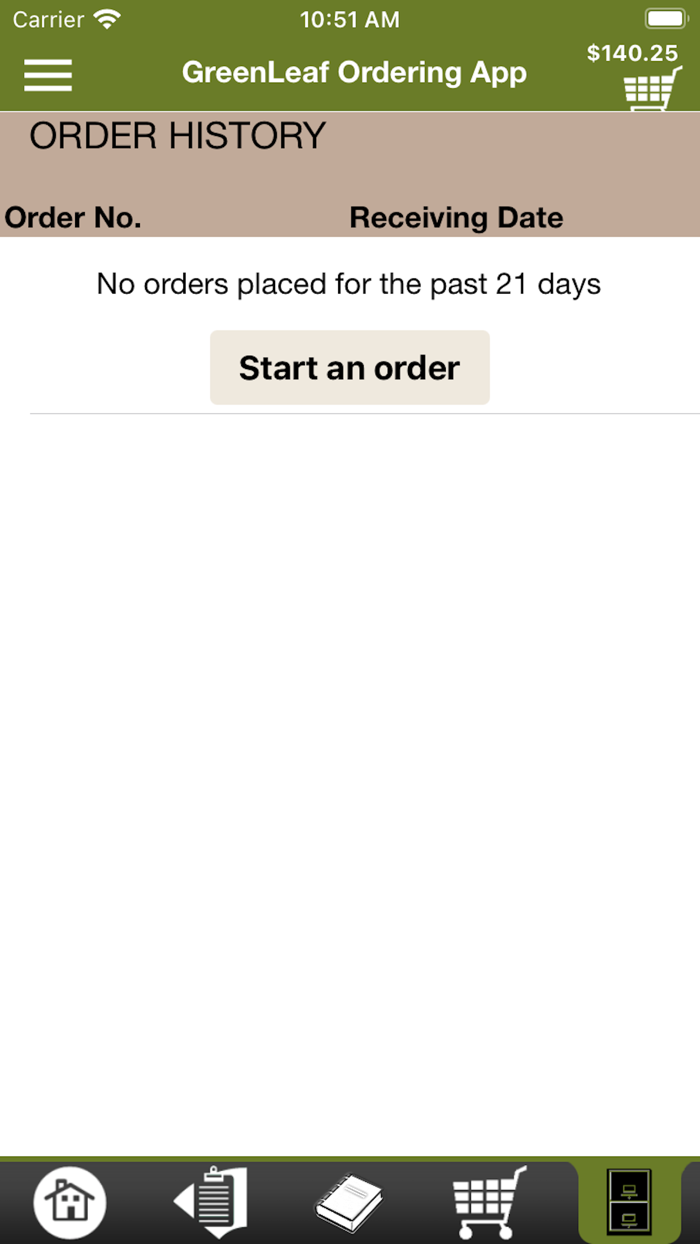 GreenLeaf Ordering App