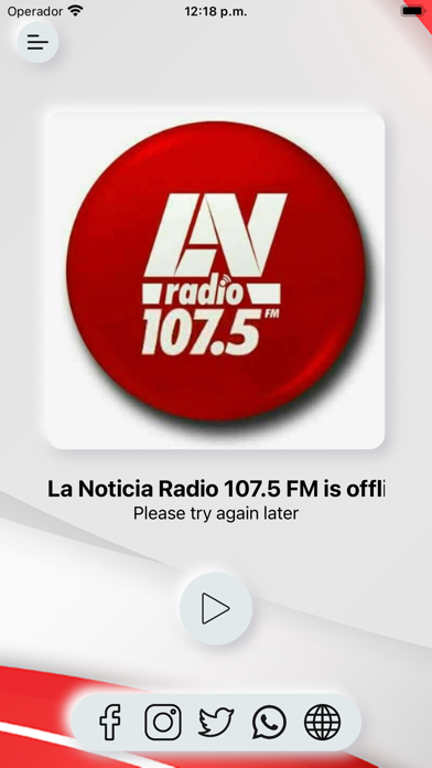 La Noticia Radio 107.5 FM Screenshot