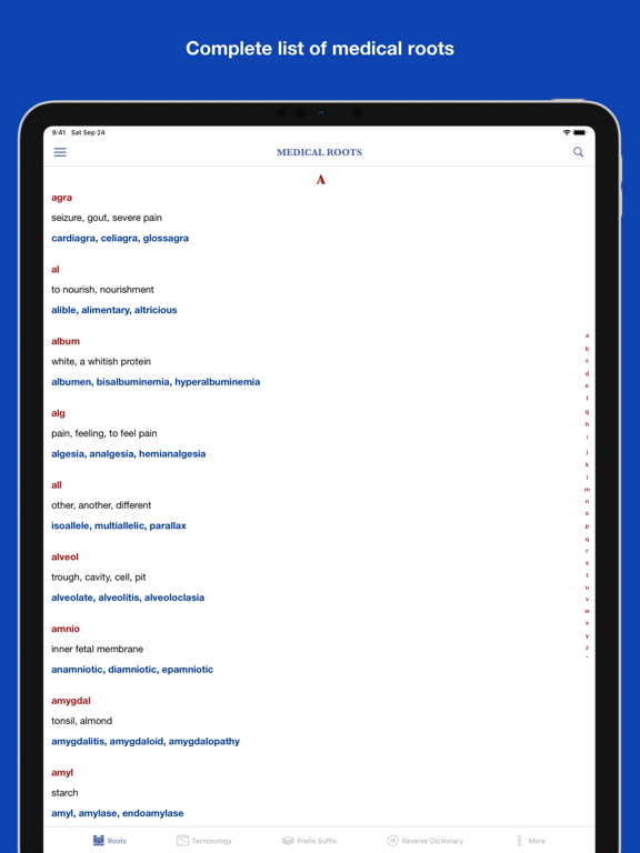Screenshot #4 pour Medical Roots Dictionary