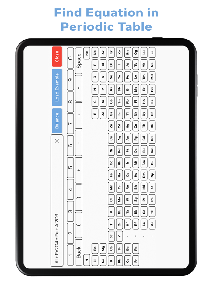 Chemical Equation Balancer App
