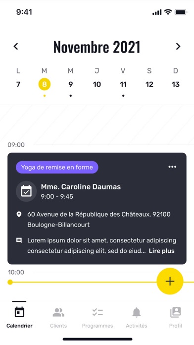 SportyLib Pro – Agenda sportif Screenshot