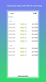 weight loss tracker and bmi iphone screenshot 4