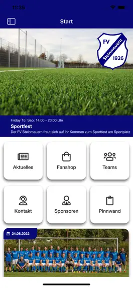 Game screenshot FV Steinmauern 1926 e.V. apk