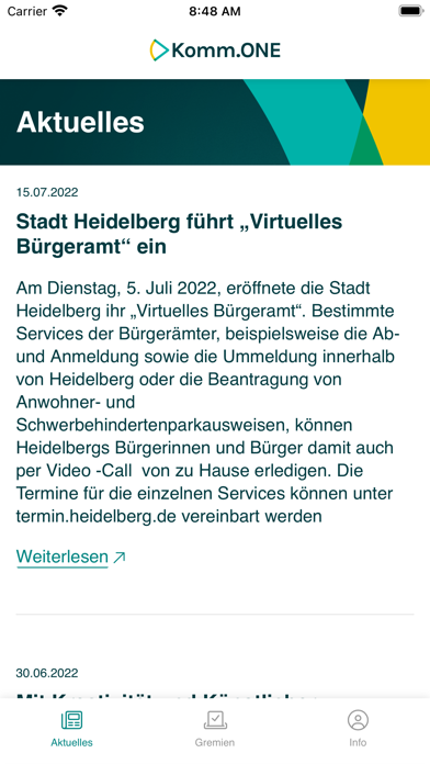 Komm.ONE Screenshot