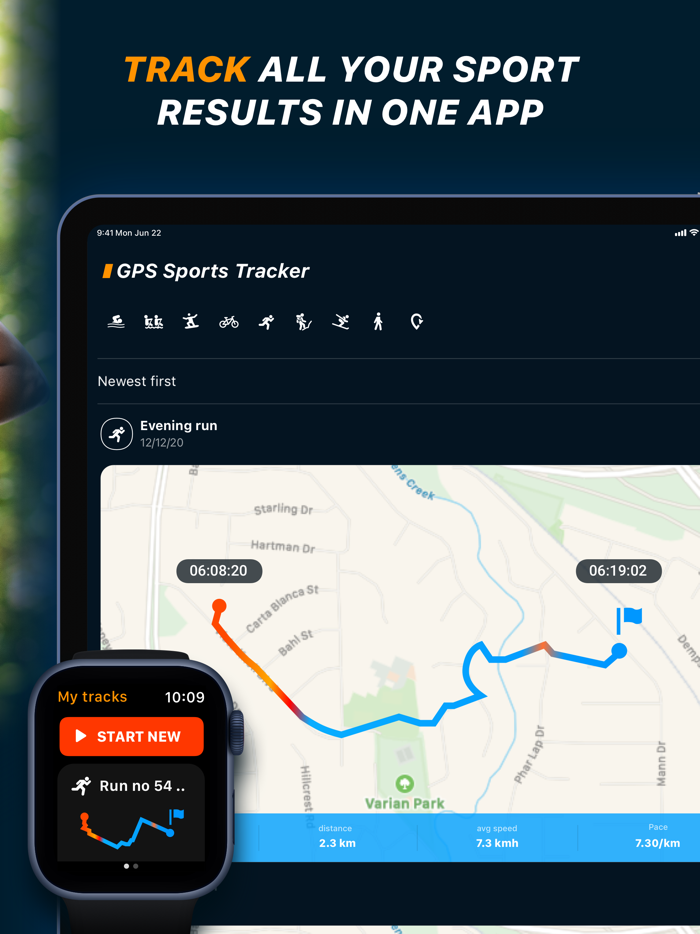 FitGet GPS Sport Tracker App