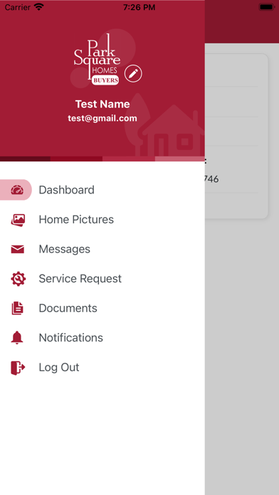 Park Square Homes - Buyer Screenshot