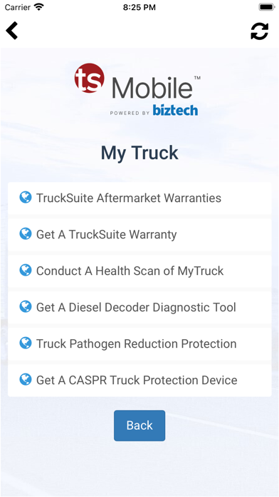 TruckSuite App Screenshot
