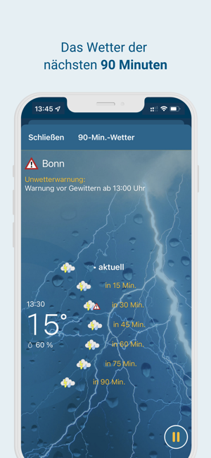 ‎WetterOnline mit RegenRadar Screenshot