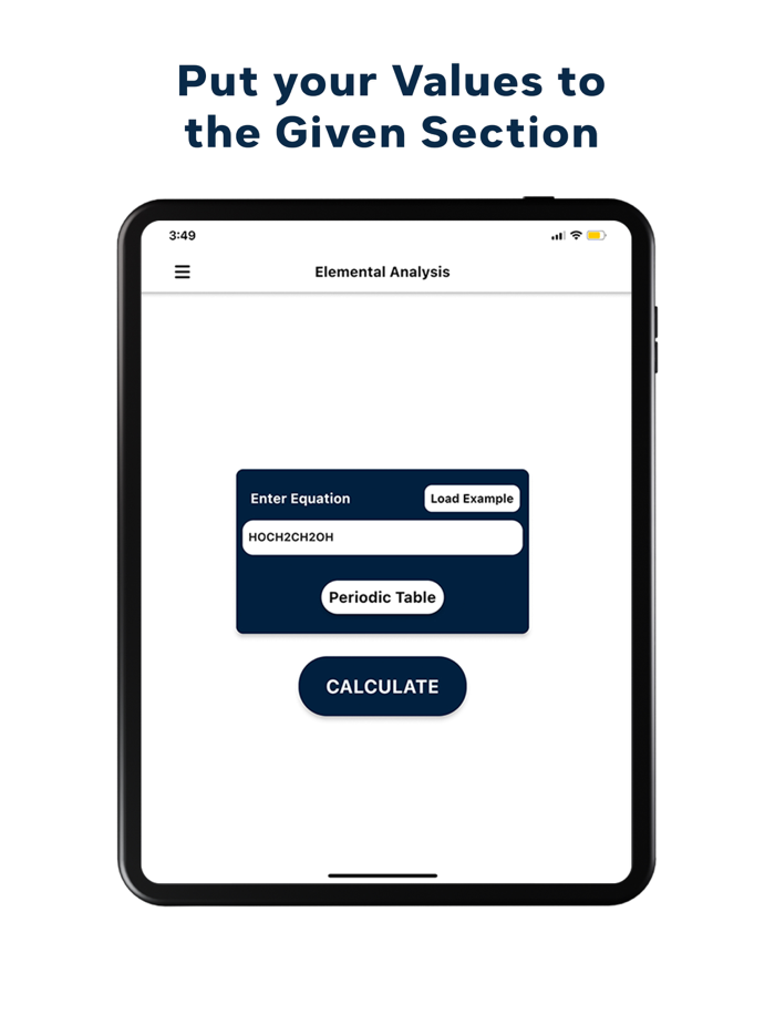 Elemental Analysis Calculator