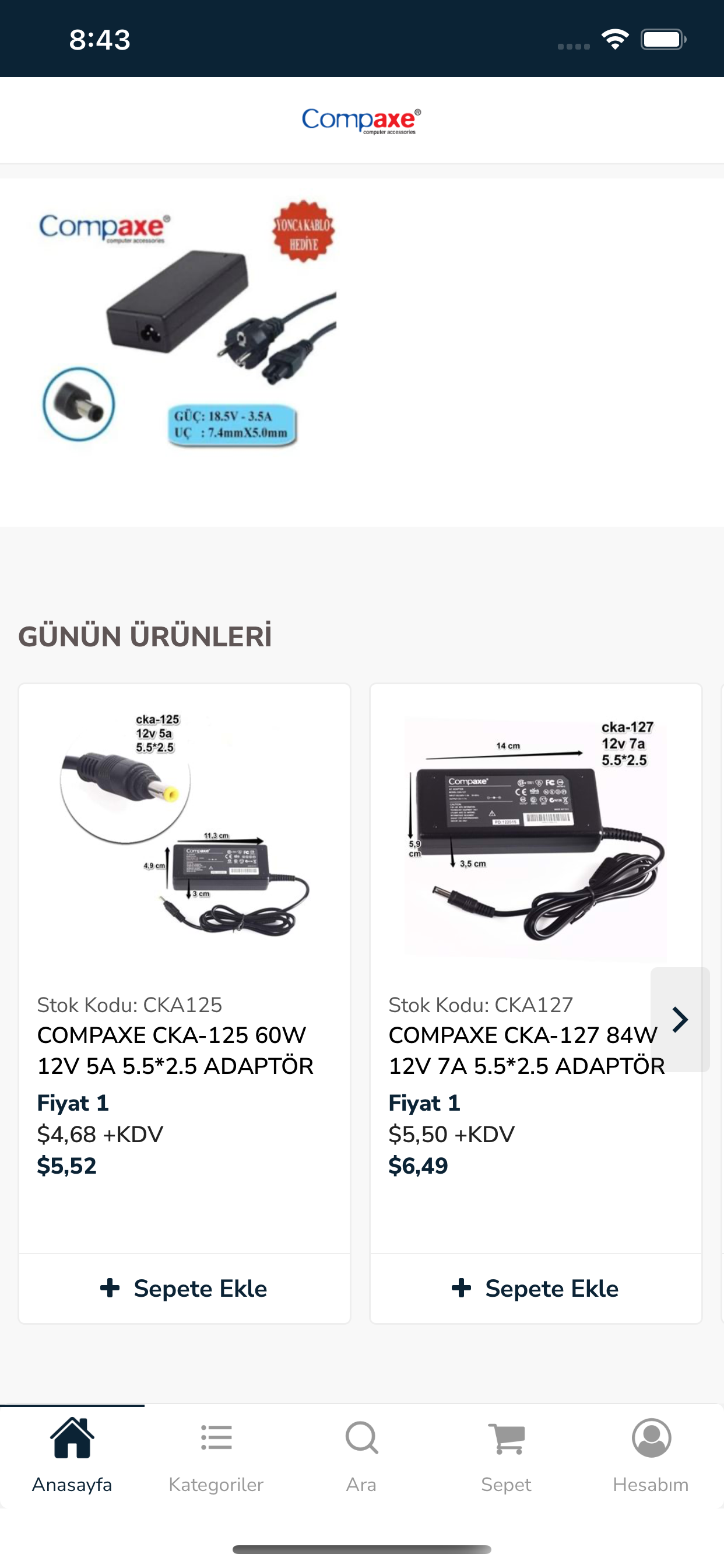 COMPAXE ADAPTÖR