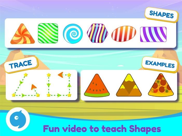 Shapes and colors learn games