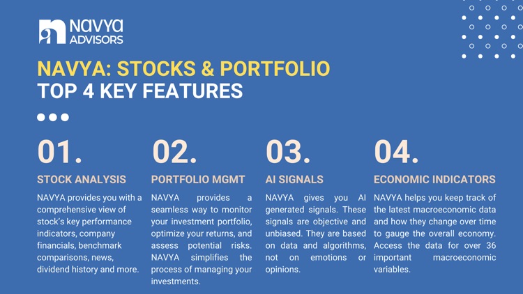 NAVYA: Stocks and Portfolio