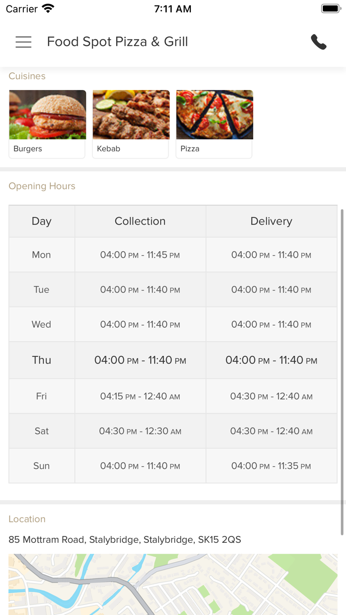 Food Spot Pizza and Grill