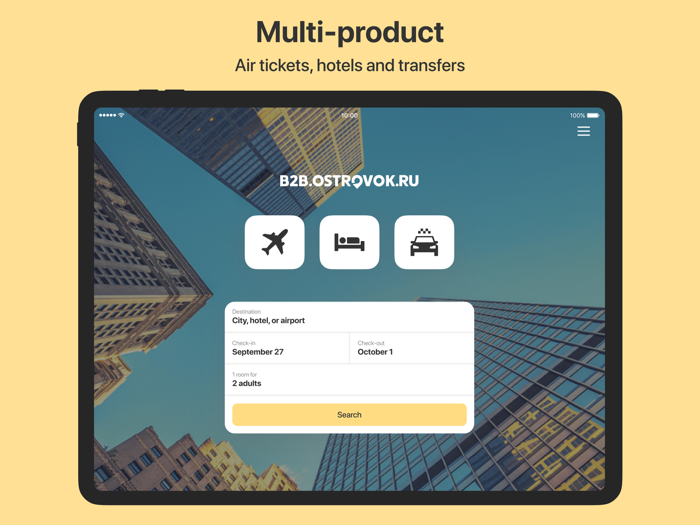 B2B.Ostrovok for Professionals