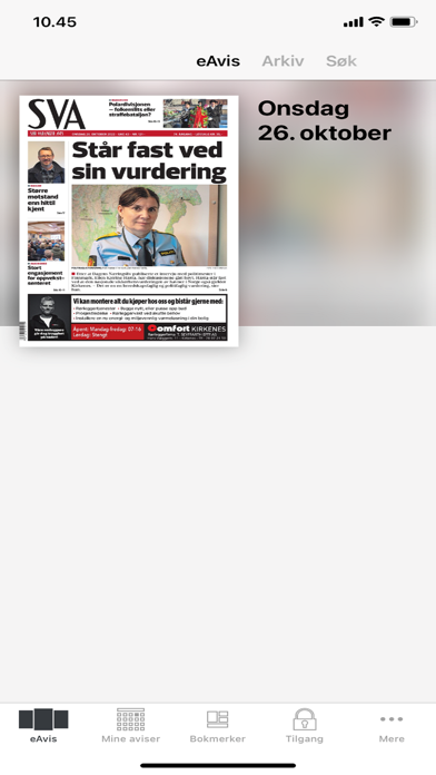 SVA eAvis Screenshot