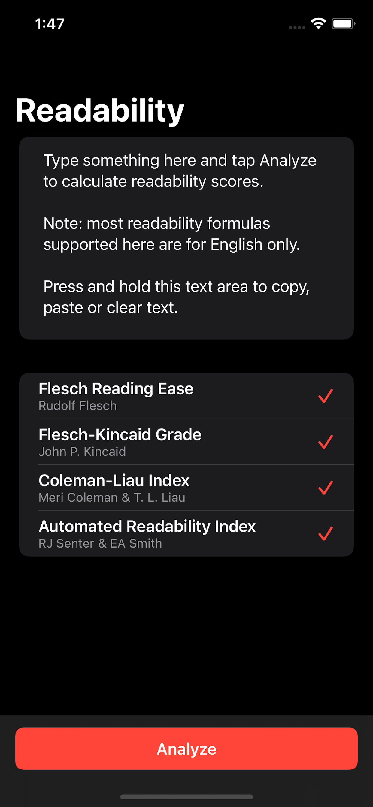 Readability App