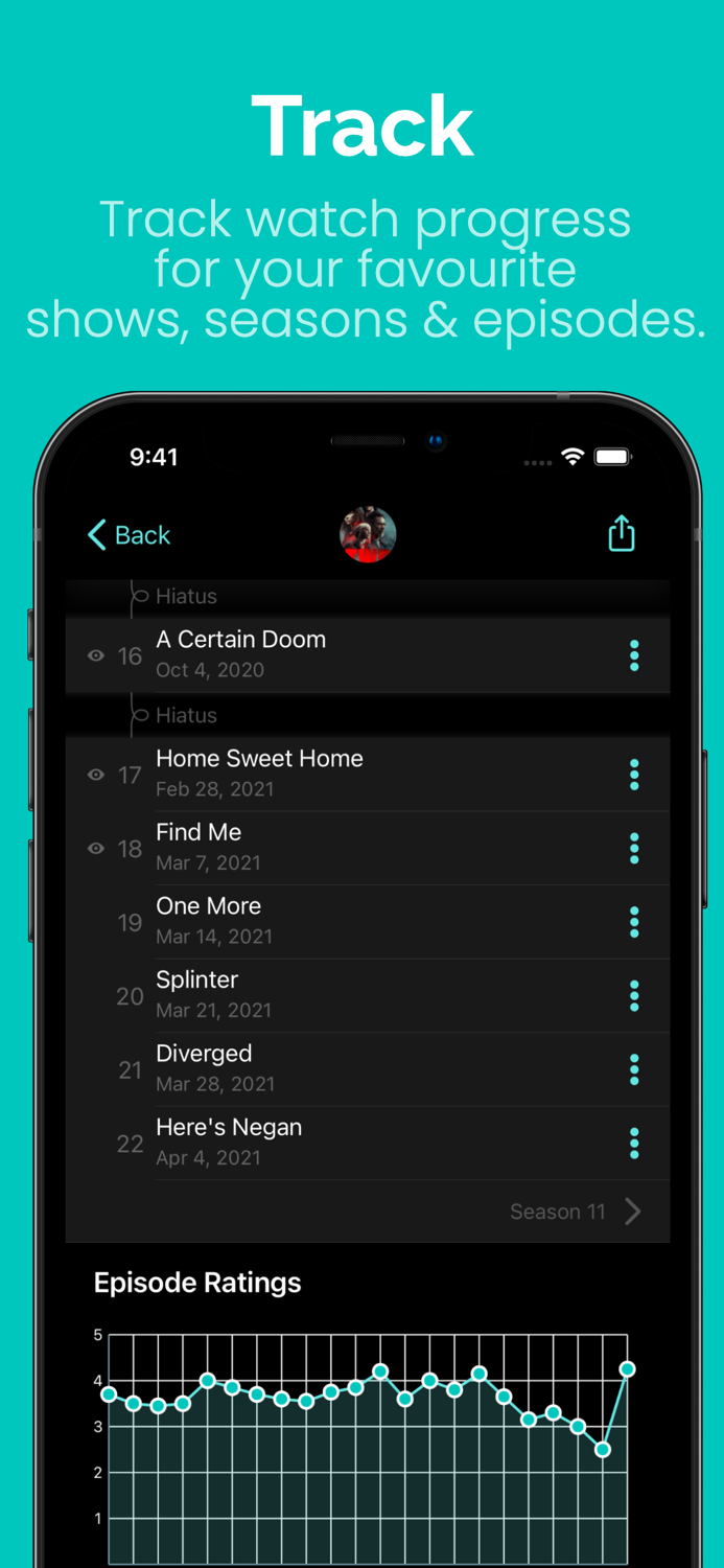 Shows Discover and Track Series