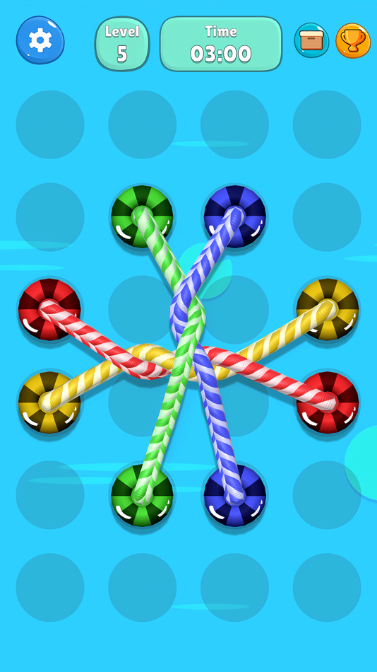 #6. Tangled Line 3D: Knot Twisted (iOS) 由: Hiker Games Joint Stock Company