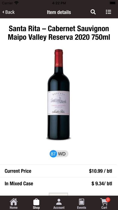 Westchester Wine Warehouse Screenshot