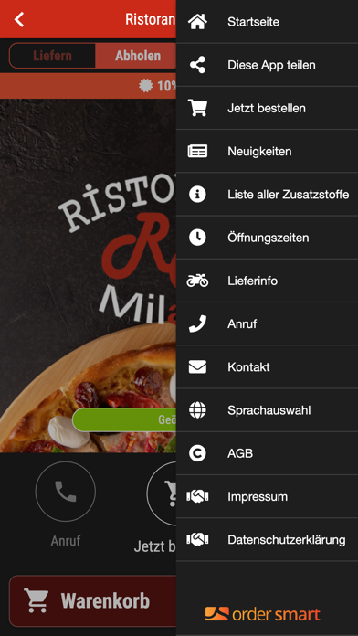 Ristorante Milano Bielefeld Screenshot