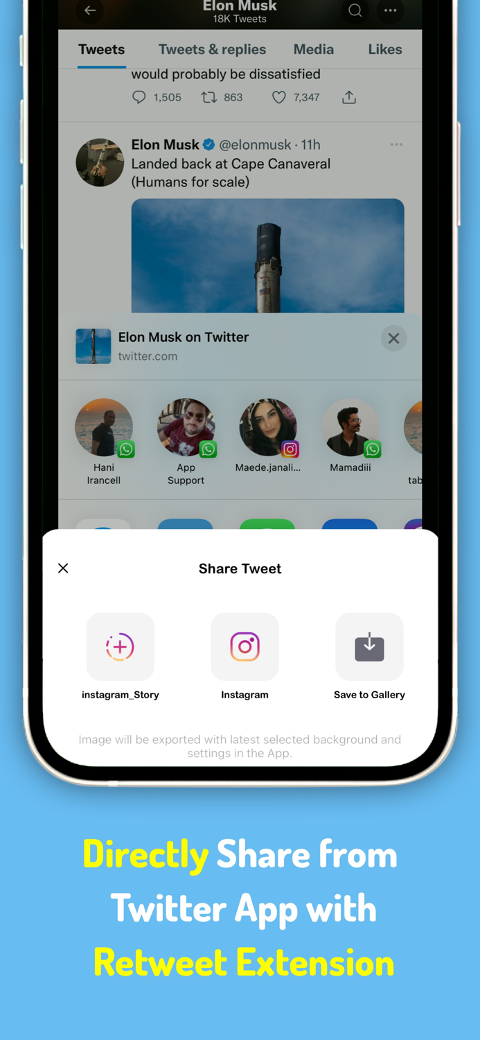 Tweet to image converter