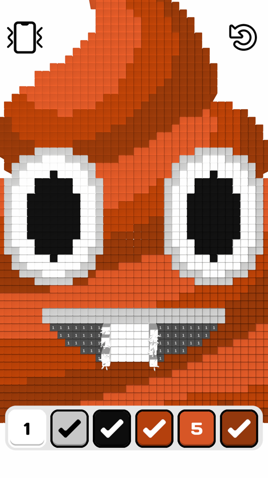 #4. Pixel Fill 3D (iOS) 由: Rawky Studios