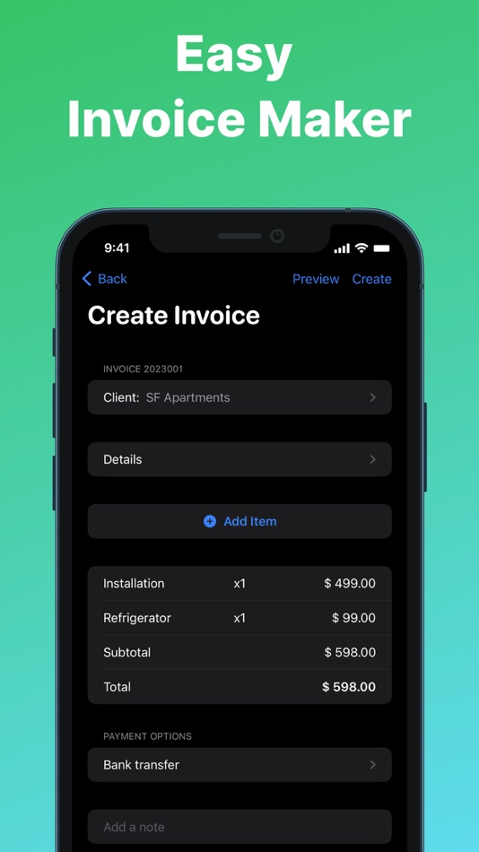 #1. Simple Invoice Maker to Go (iOS) 由: MANIME - Marketing Services