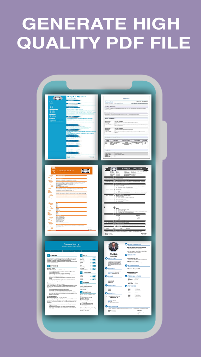Resume Builder App CV maker