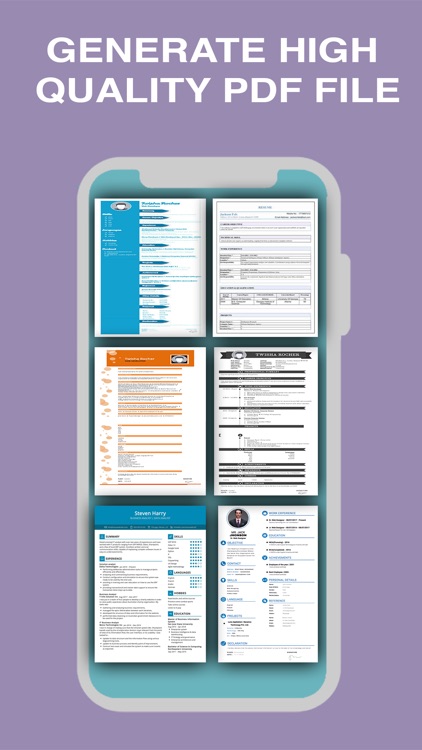 Resume Builder App, CV maker