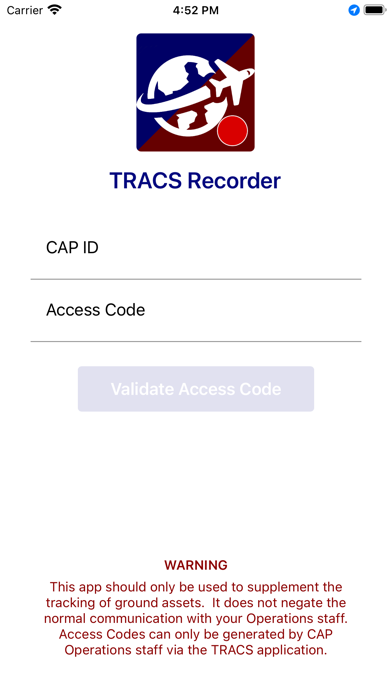 TRACS Recorder Screenshot