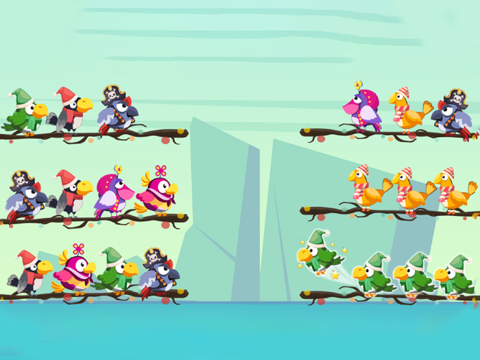 Bird Sort By Color Puzzle