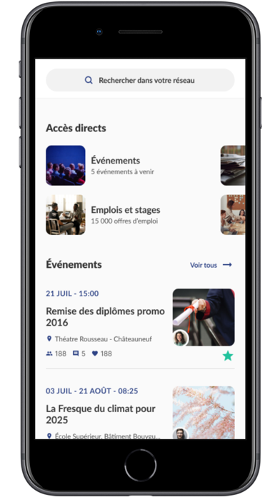 Dauphine Alumni Screenshot