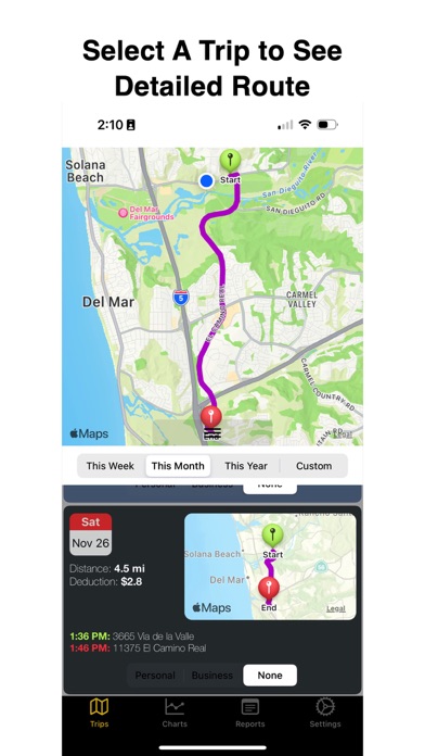 MileageRecorder Screenshot