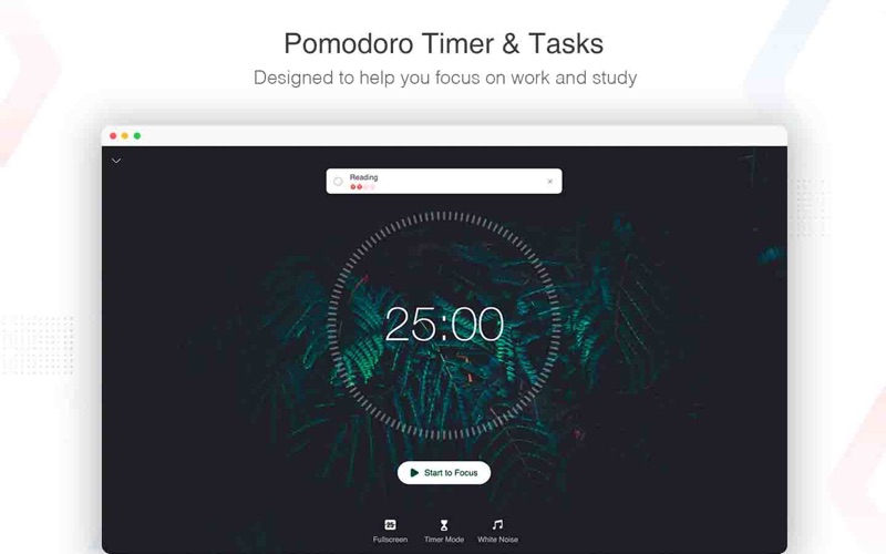 focus to-do: pomodoro & tasks iphone screenshot 1