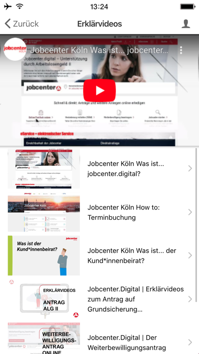 Jobcenter Köln mobil Screenshot