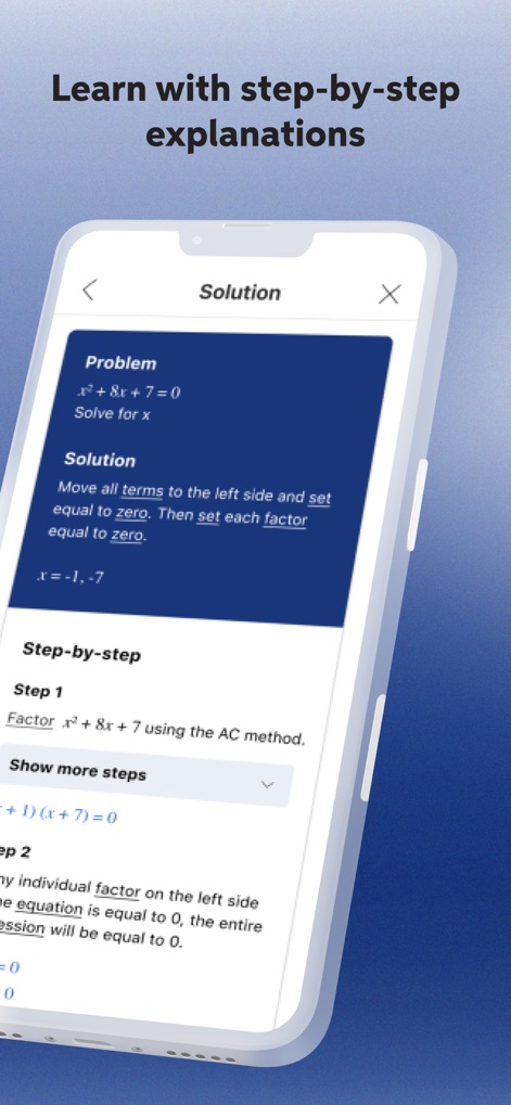 Mathway: Math Problem Solver - Detailed Solution Insights