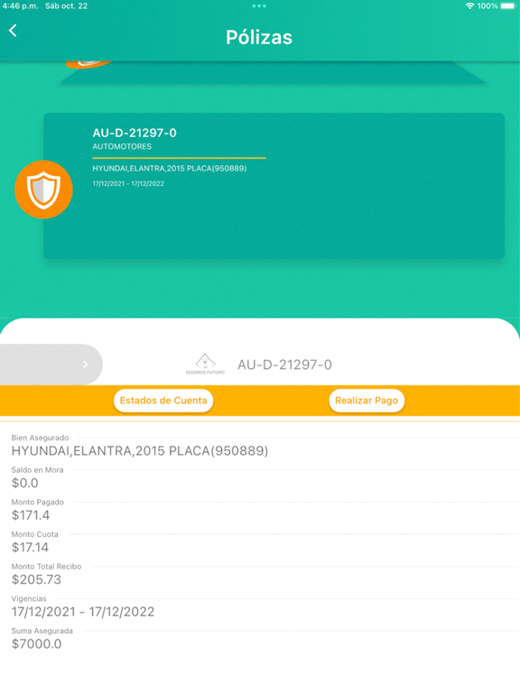 Screenshot #6 pour Seguros Futuro Movil